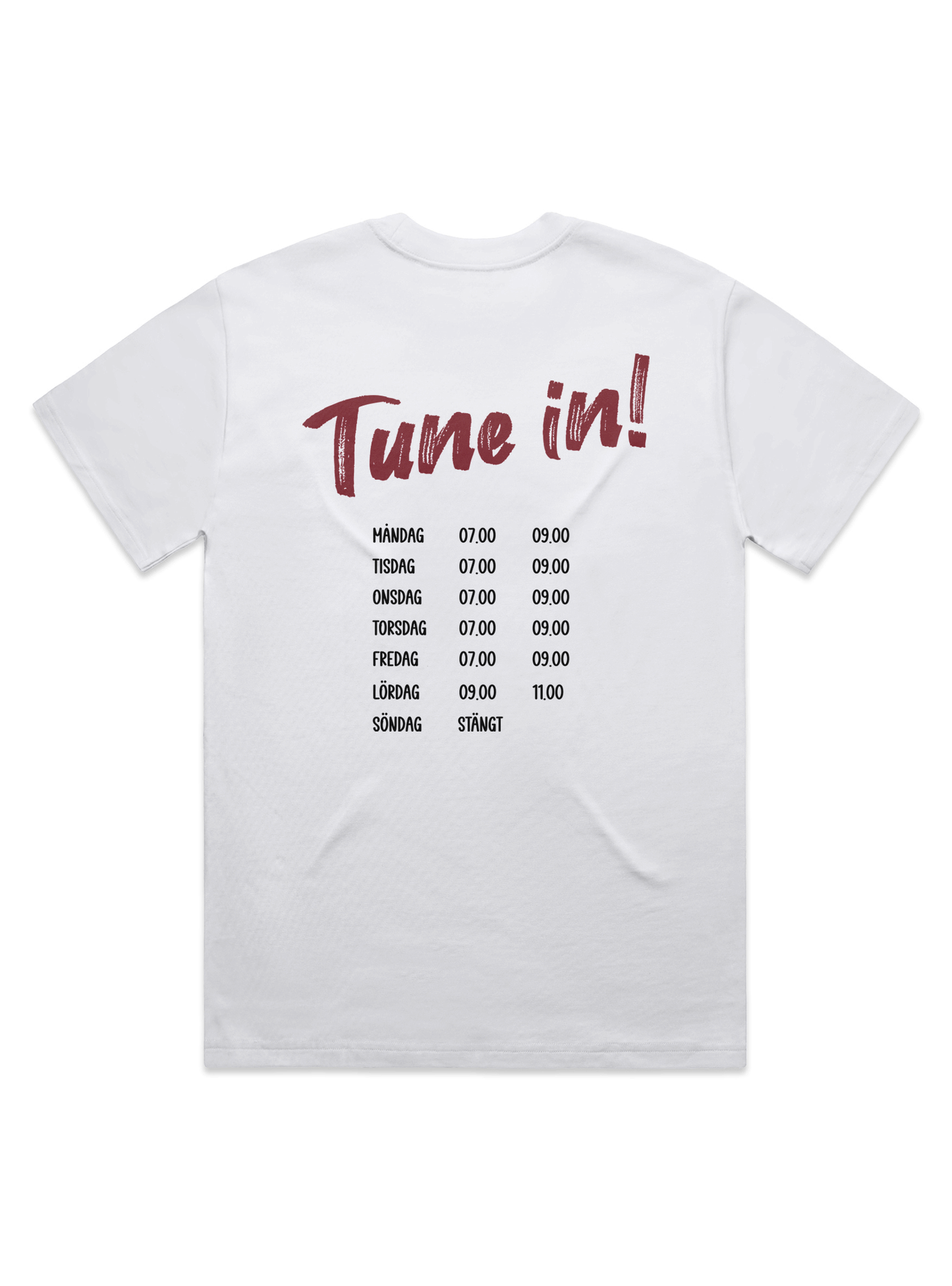 Oversized Tune-in T-shirt