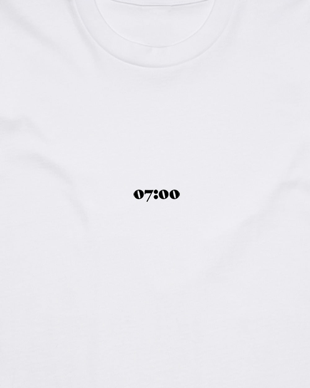 Relaxed-fit 07:00 T-shirt – tryckdetalj White