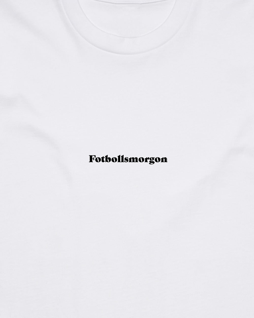 Relaxed-fit Fotbollsmorgon T-shirt – tryckdetalj White