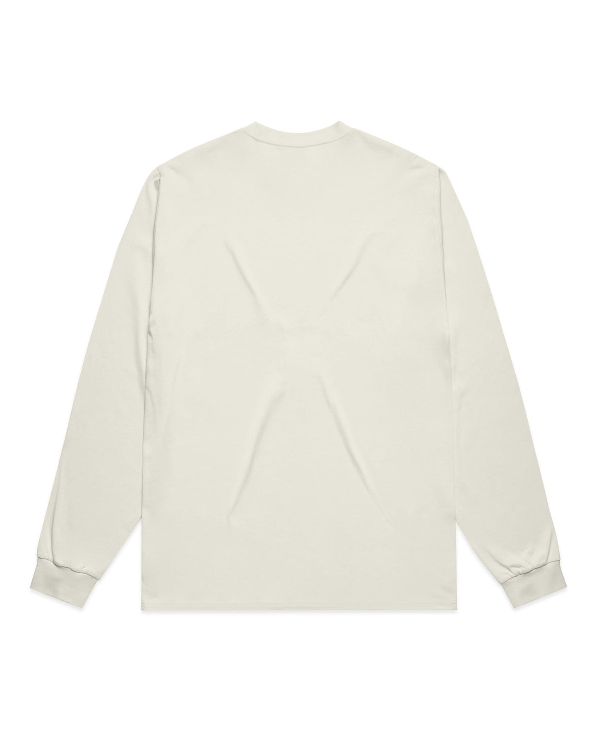 Oversized FM Långärmad T-shirt - Ecru - Baksida
