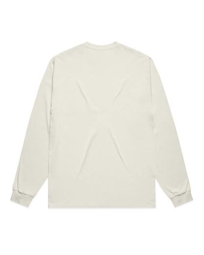 Oversized FM Långärmad T-shirt - Ecru - Baksida