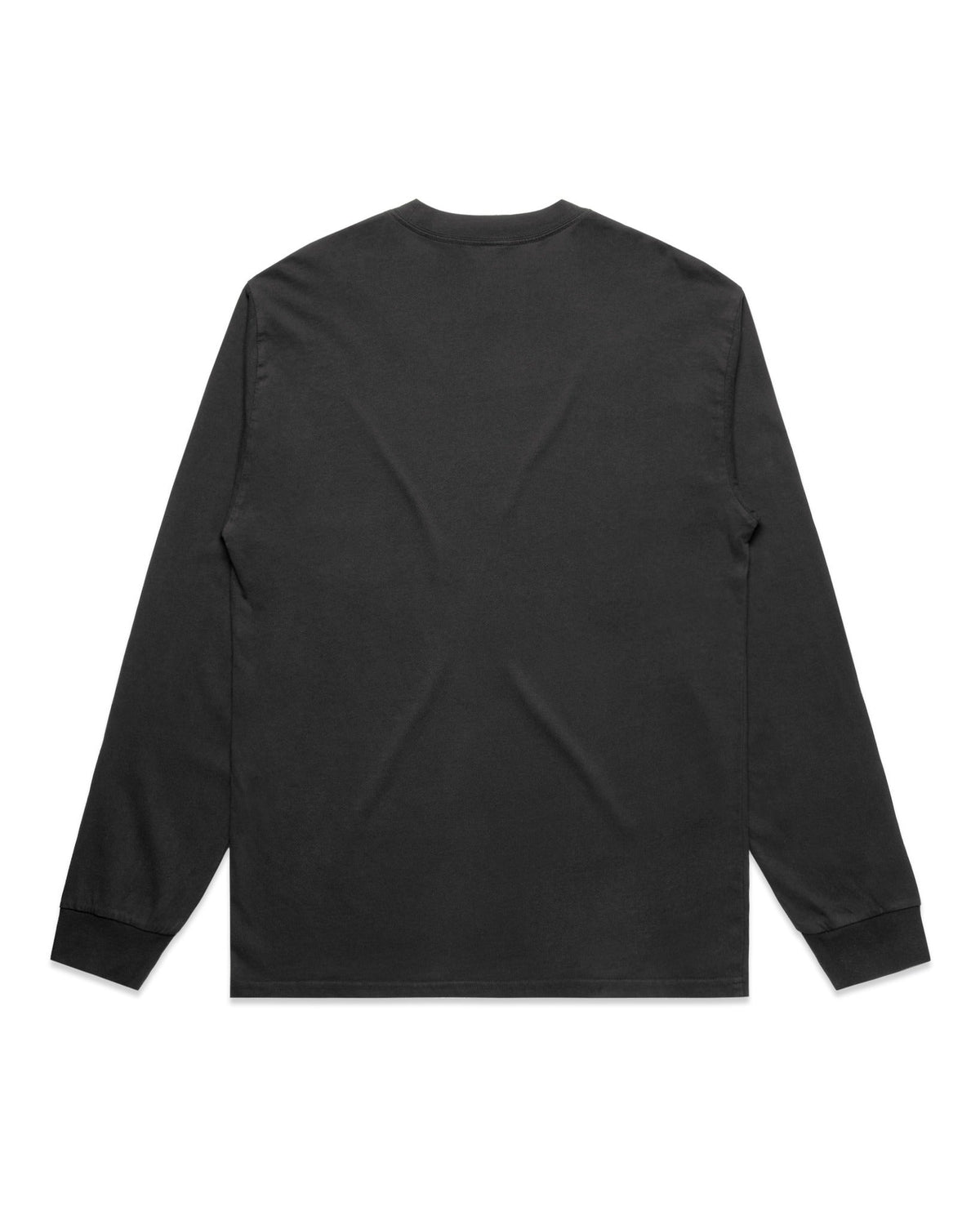 Oversized FM Vit Långärmad T-shirt Faded - Faded Black - Baksida