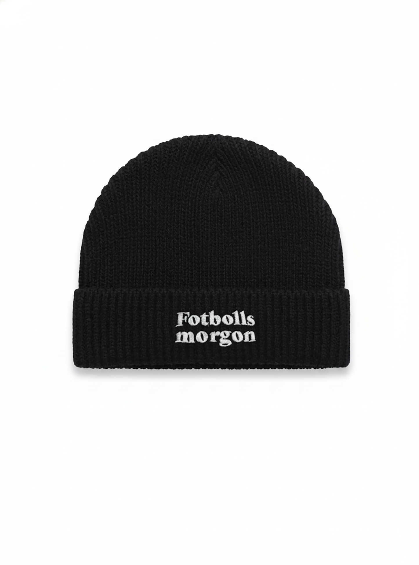 Ribbstickad Fotbollsmorgon Mössa