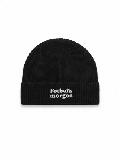 Ribbstickad Fotbollsmorgon Mössa