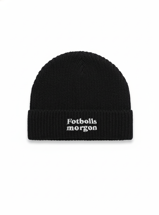 Ribbstickad Fotbollsmorgon Mössa