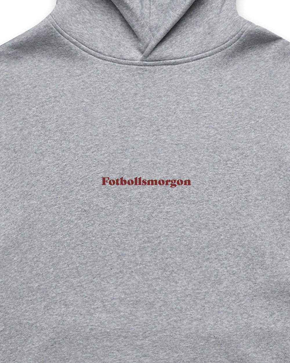 Relaxed-fit Fotbollsmorgon Hoodie – tryckdetalj Gray