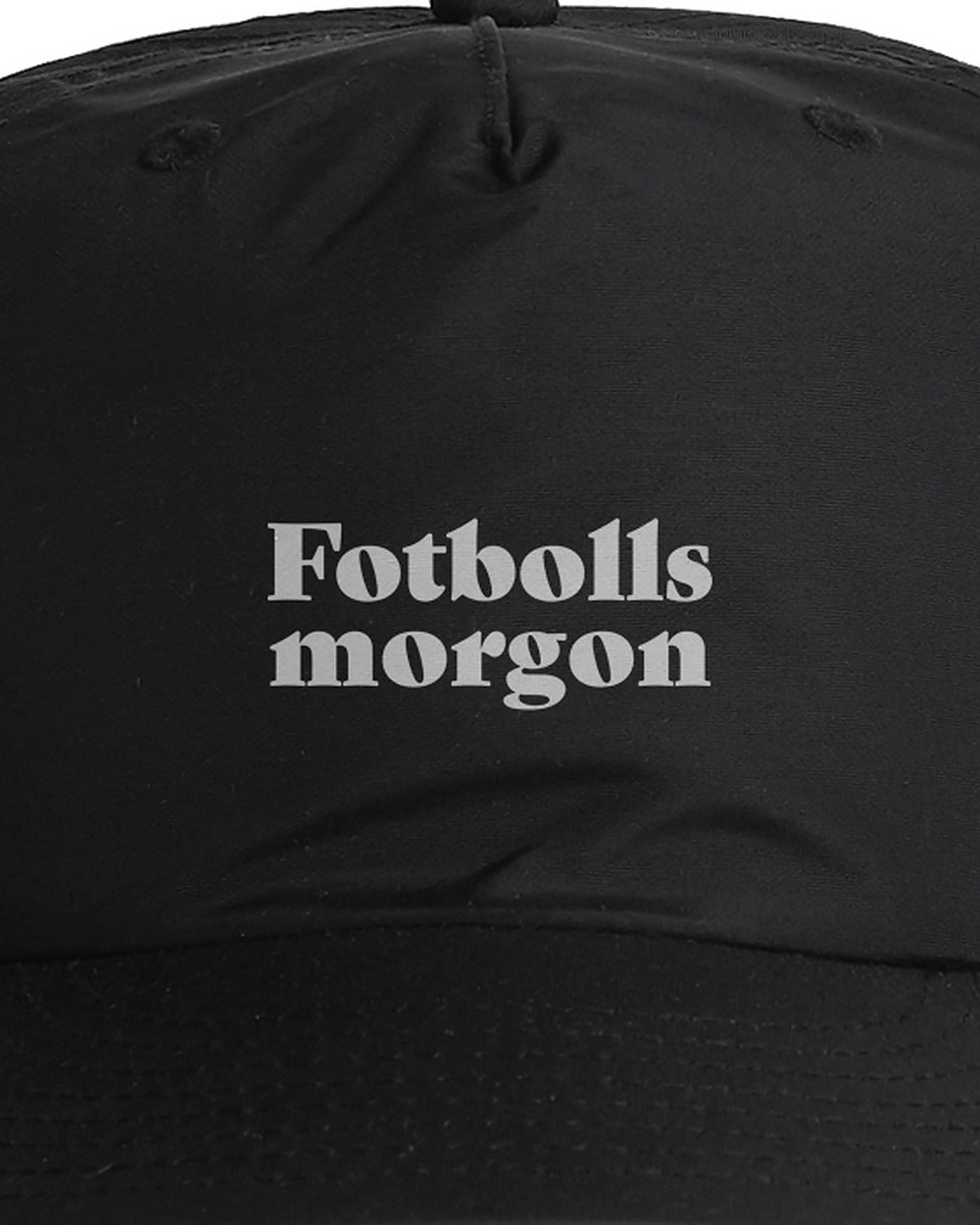 Fotbollsmorgon Surf Cap – tryckdetalj Black