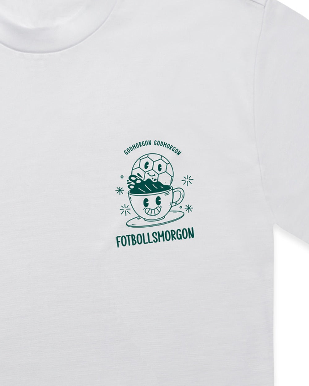 Oversized kaffekopp T-shirt – tryckdetalj