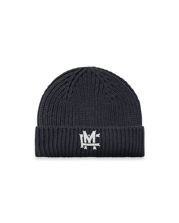 Ribbstickad FM Monogram Mössa