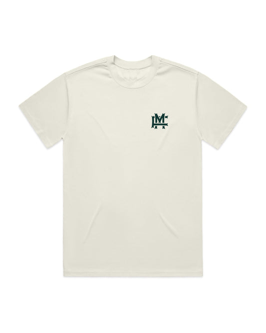 Oversized FM Monogram T-shirt - Ecru - Framsida