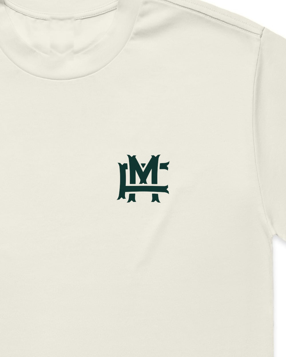 Oversized FM Monogram T-shirt - Ecru - Tryckdetalj