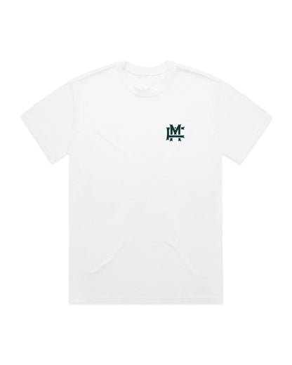 Oversized FM Monogram T-shirt - White - Framsida