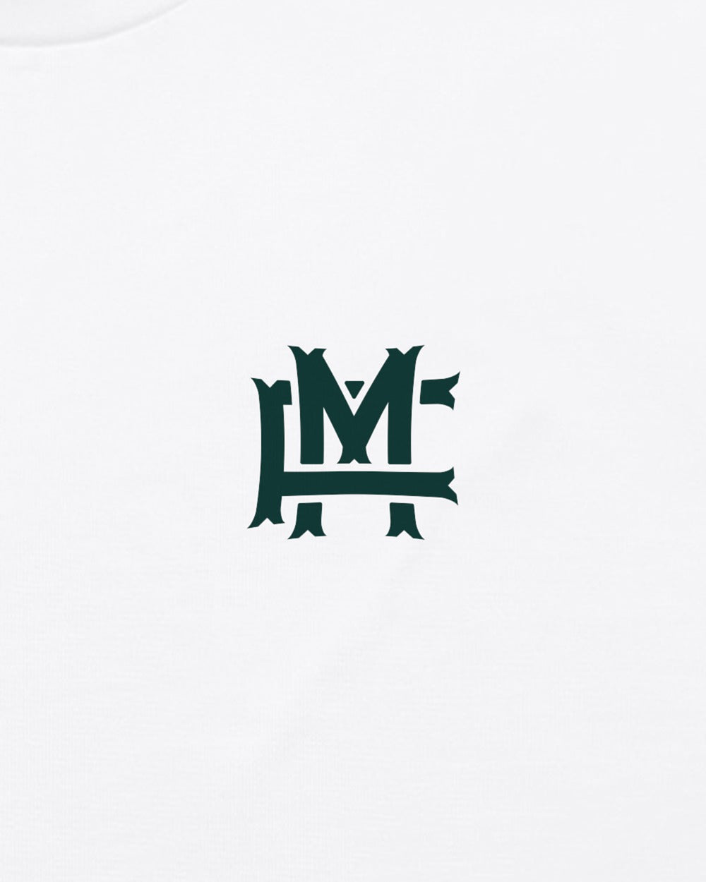 Oversized FM Monogram T-shirt - White - Tryckdetalj