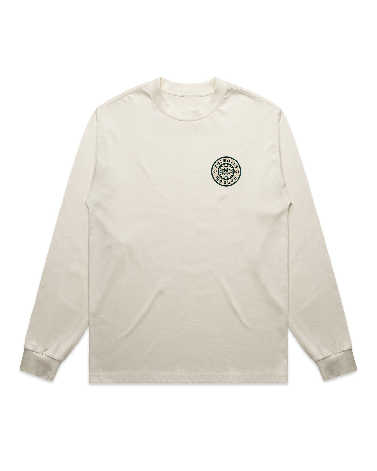 Oversized FM Långärmad T-shirt - Ecru - Framsida