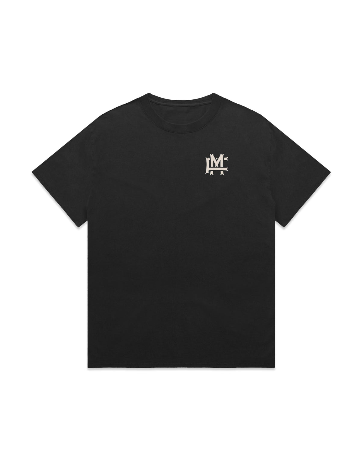 Oversized FM Monogram T-shirt Faded - Faded Black - Framsida
