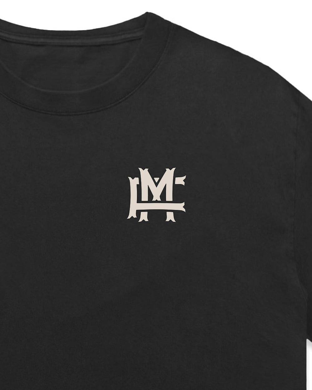 Oversized FM Monogram T-shirt Faded - Faded Black - Tryckdetalj
