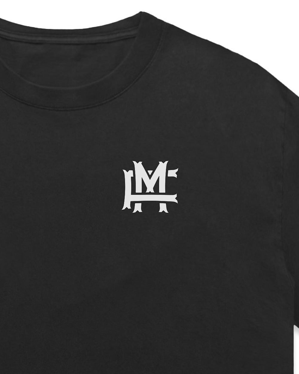 Oversized FM Monogram Vit T-shirt Faded - Faded Black - Tryckdetalj