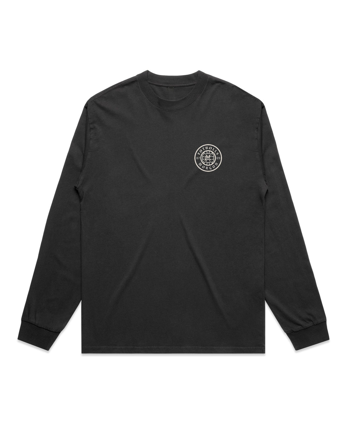 Oversized FM Långärmad T-shirt Faded - Faded Black - Framsida