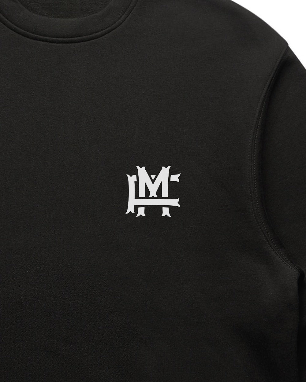 Relaxed-fit FM Monogram Sweatshirt - Black - Tryckdetalj