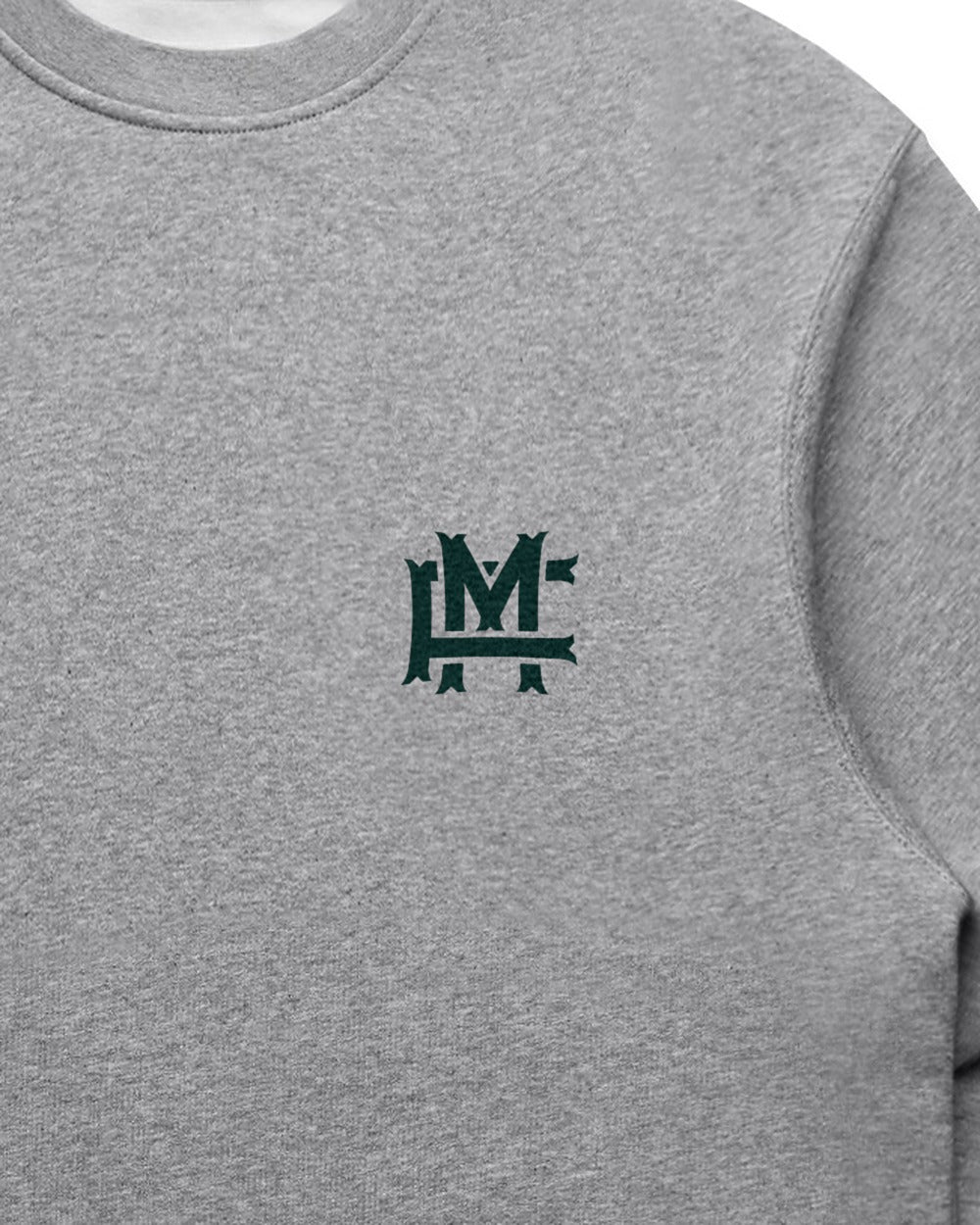 Relaxed-fit FM Monogram Sweatshirt - Grey - Tryckdetalj