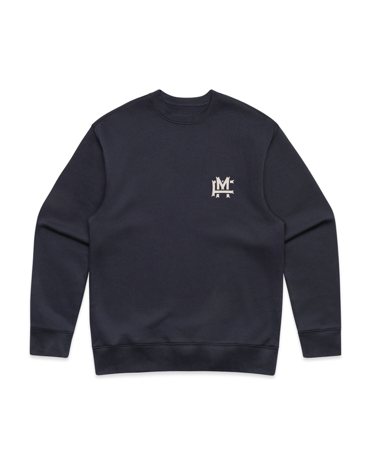 Relaxed-fit FM Monogram Sweatshirt - Ink Blue - Framsida