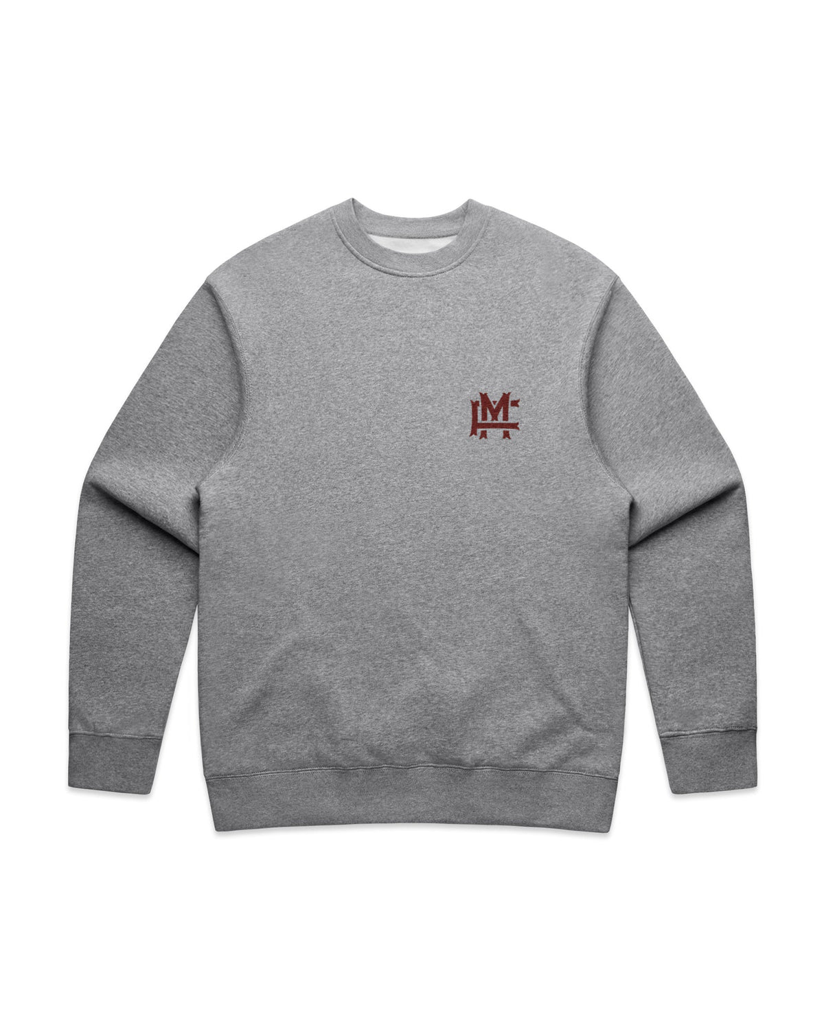 Relaxed-fit FM Monogram Röd Sweatshirt - Grey - Framsida