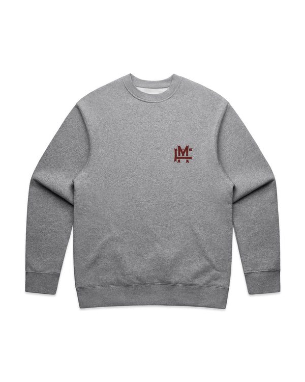 Relaxed-fit FM Monogram Sweatshirt, röd logga