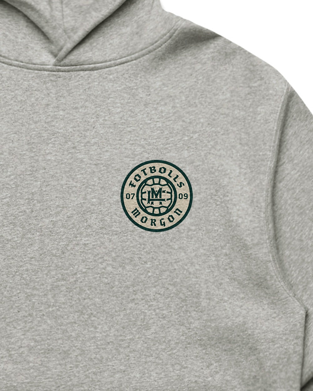 Relaxed-fit FM Hoodie - Grey - Tryckdetalj