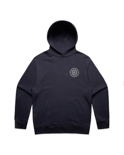 Relaxed-fit FM Hoodie - Ink Blue - Framsida