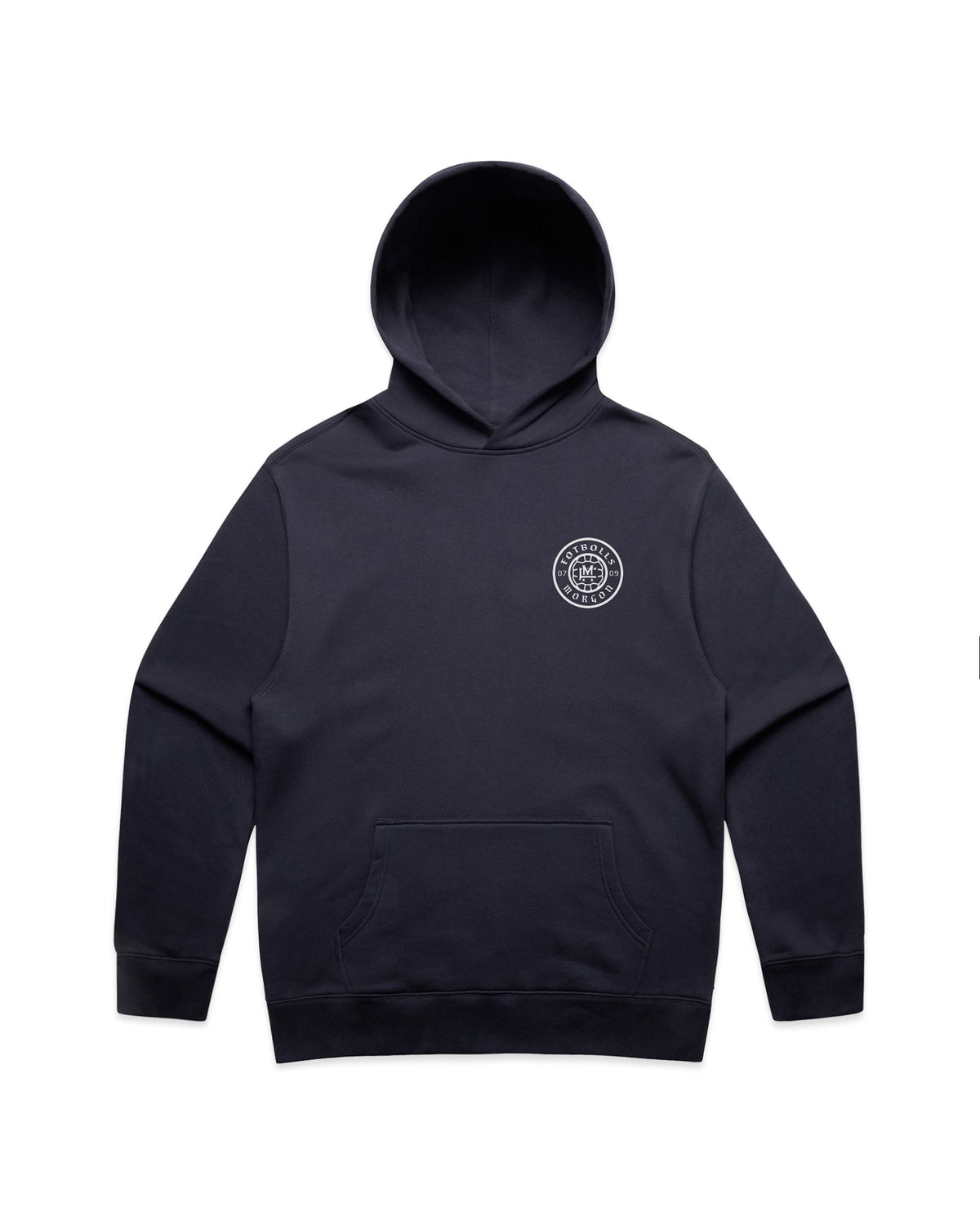 Relaxed-fit FM Vit Hoodie - Ink Blue - Framsida