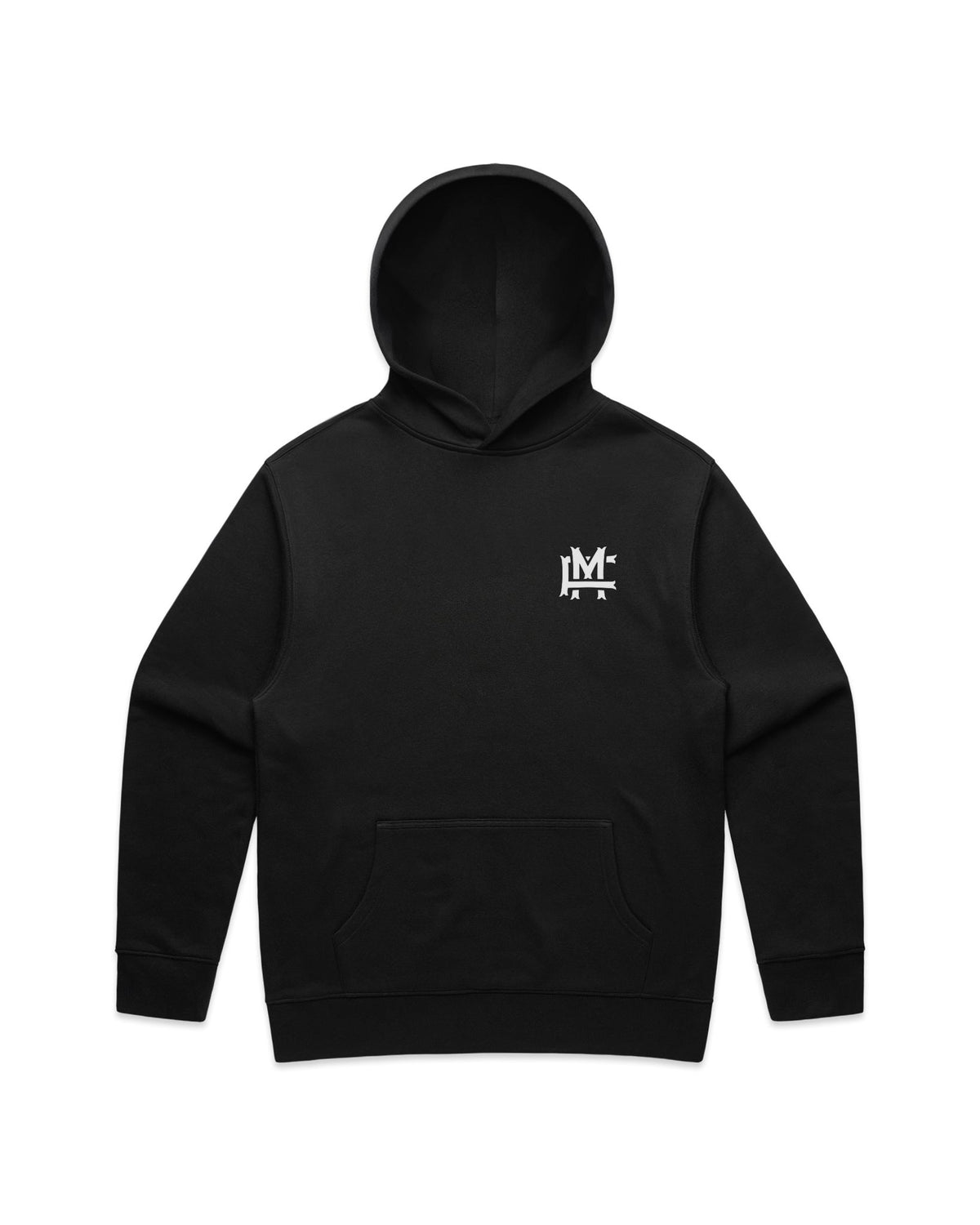 Relaxed-fit FM Monogram Hoodie - Black - Framsida