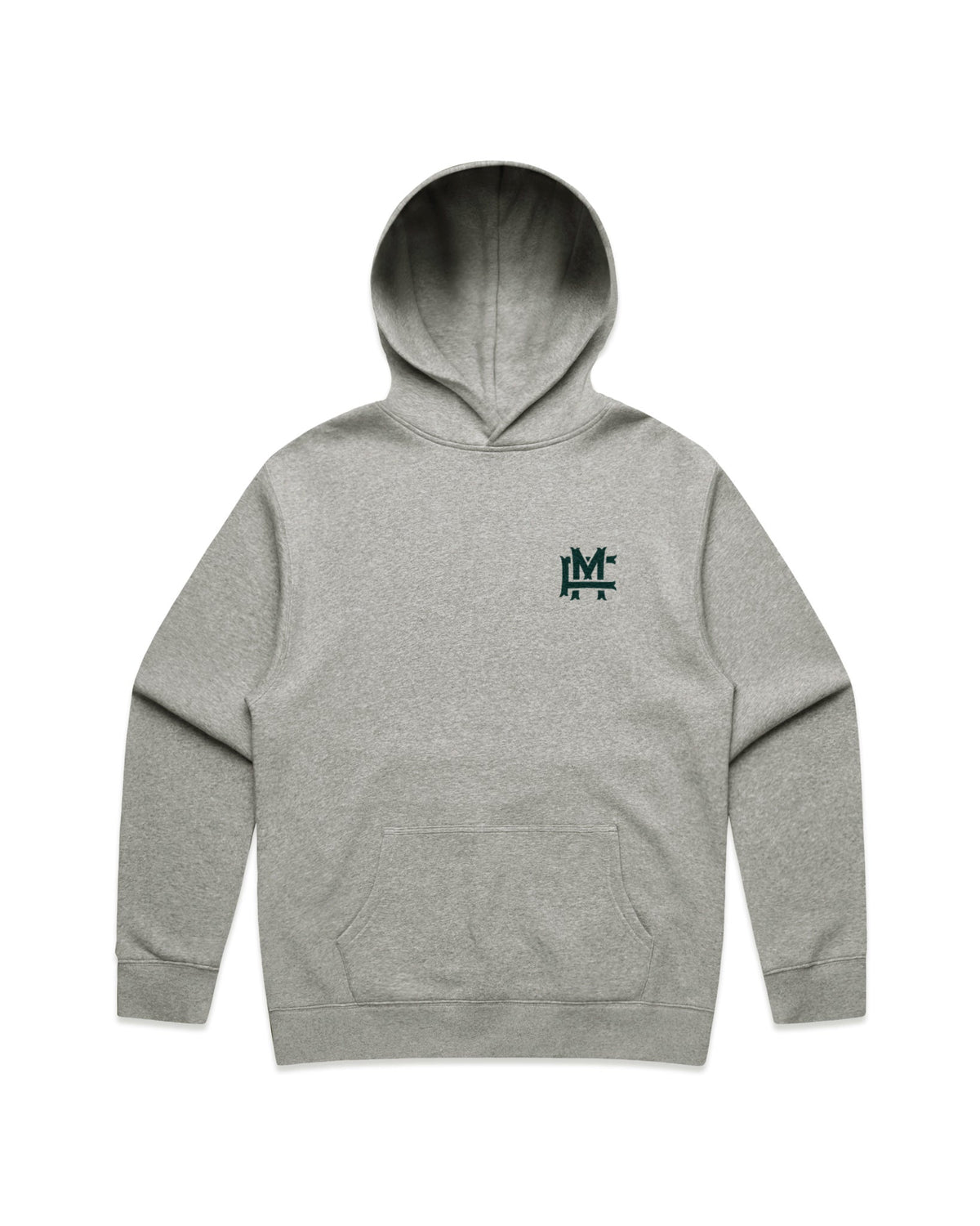 Relaxed-fit FM Monogram Hoodie - Grey - Framsida