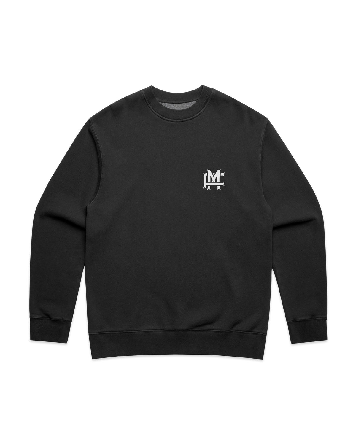 Relaxed-fit FM Monogram Vit Sweatshirt Faded - Faded Black - Framsida