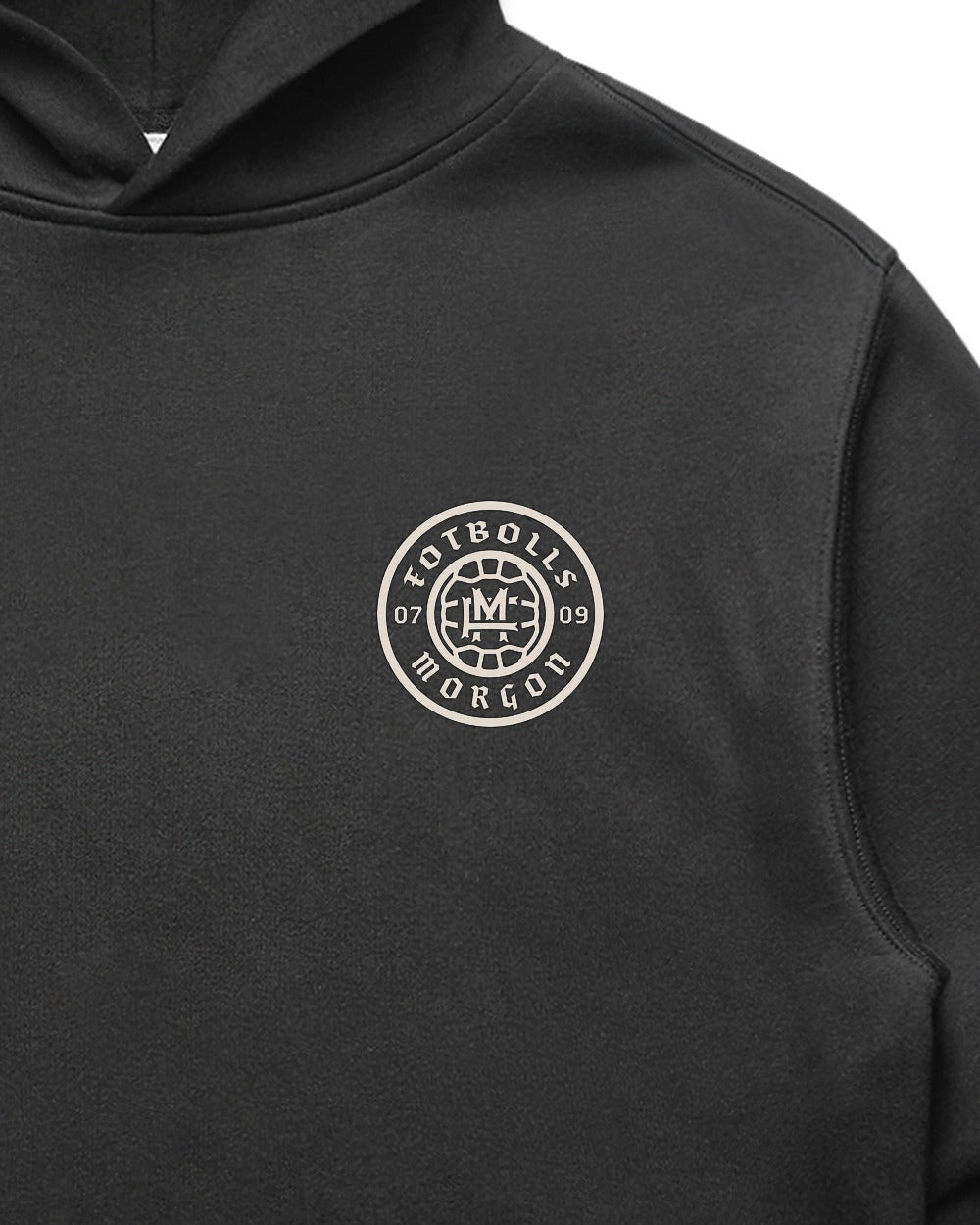 Relaxed-fit FM Hoodie Faded - Faded Black - Tryckdetalj