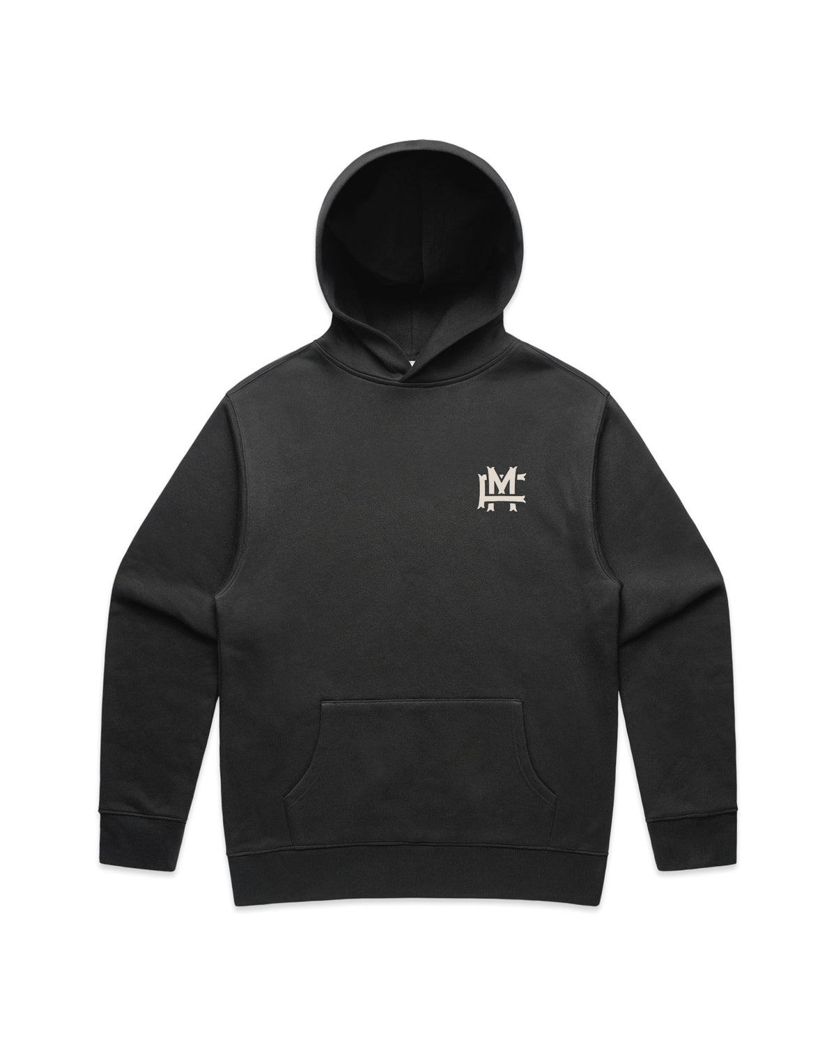 Relaxed-fit FM Monogram Hoodie Faded - Faded Black - Framsida