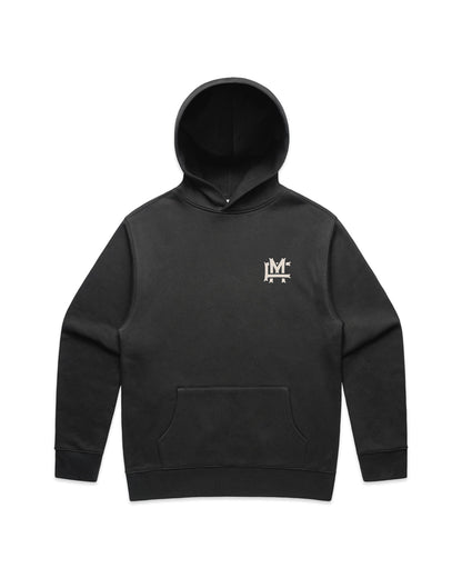Relaxed-fit FM Monogram Hoodie Faded - Faded Black - Framsida