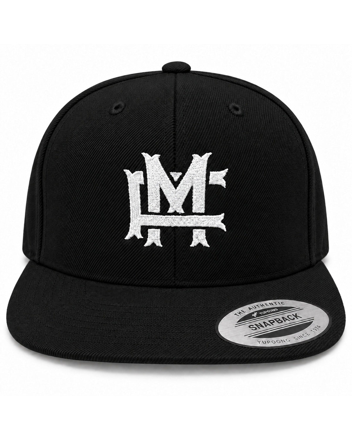 FM Monogram Snapback - Black - Framsida