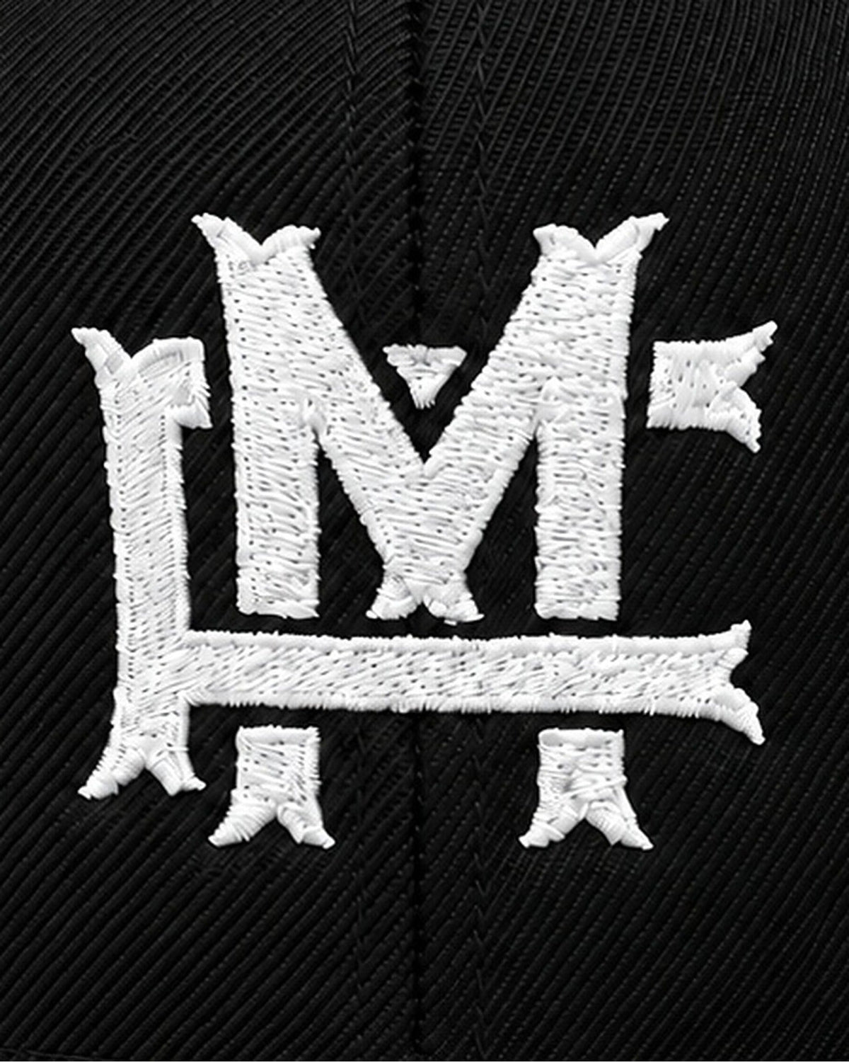 FM Monogram Snapback - Black - Tryckdetalj