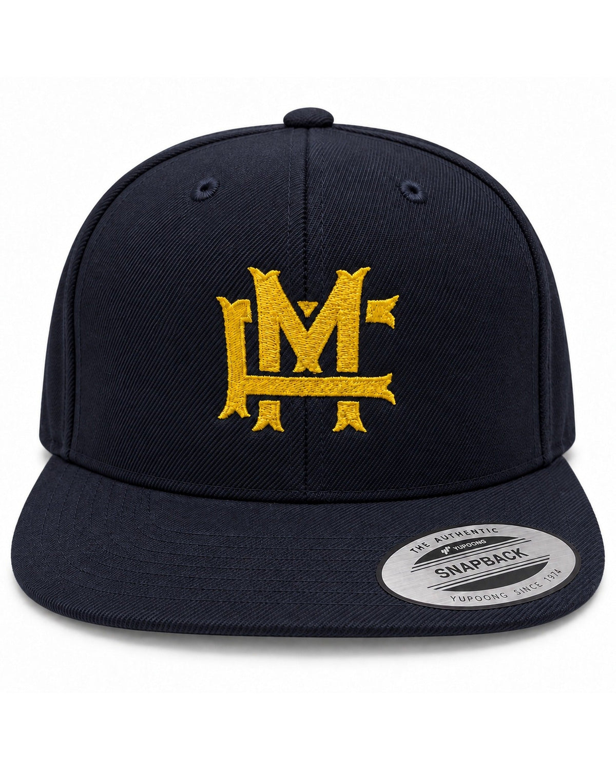 FM Monogram Snapback - Dark Navy - Framsida