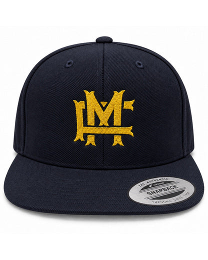 FM Monogram Snapback - Dark Navy - Framsida