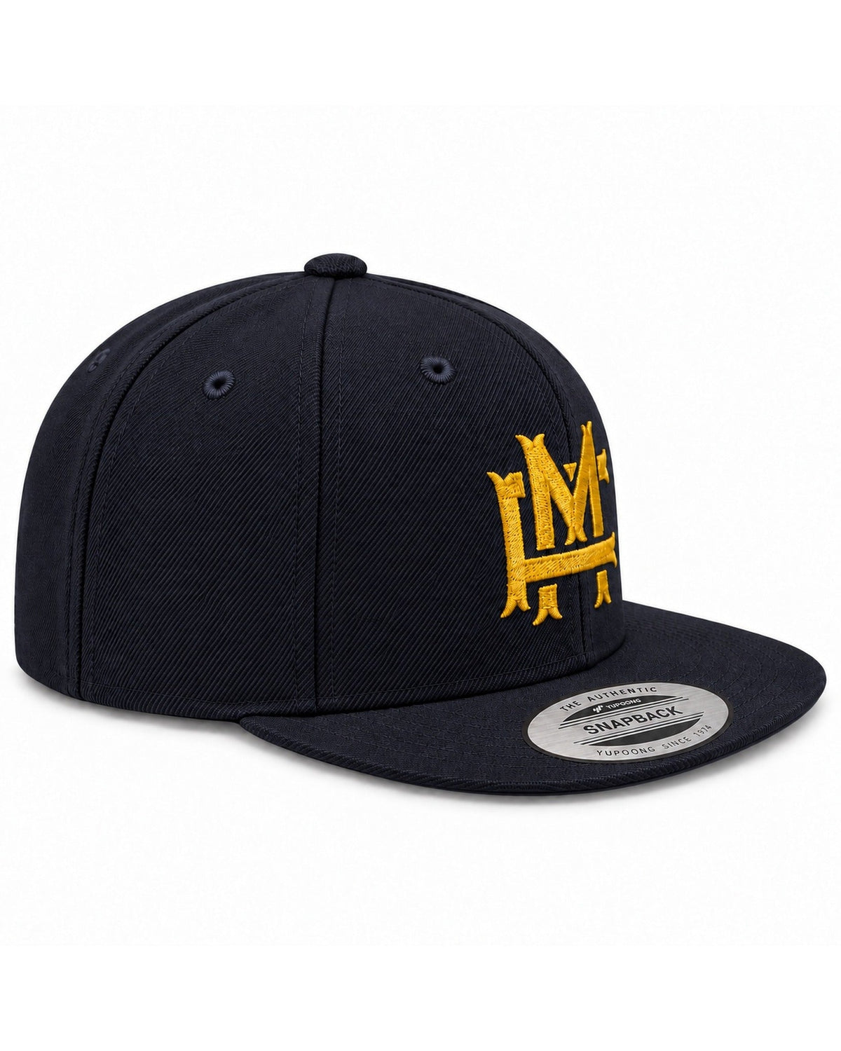 FM Monogram Snapback - Dark Navy - Sida
