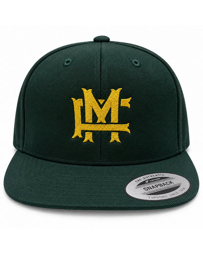 FM Monogram Snapback - Spruce - Framsida