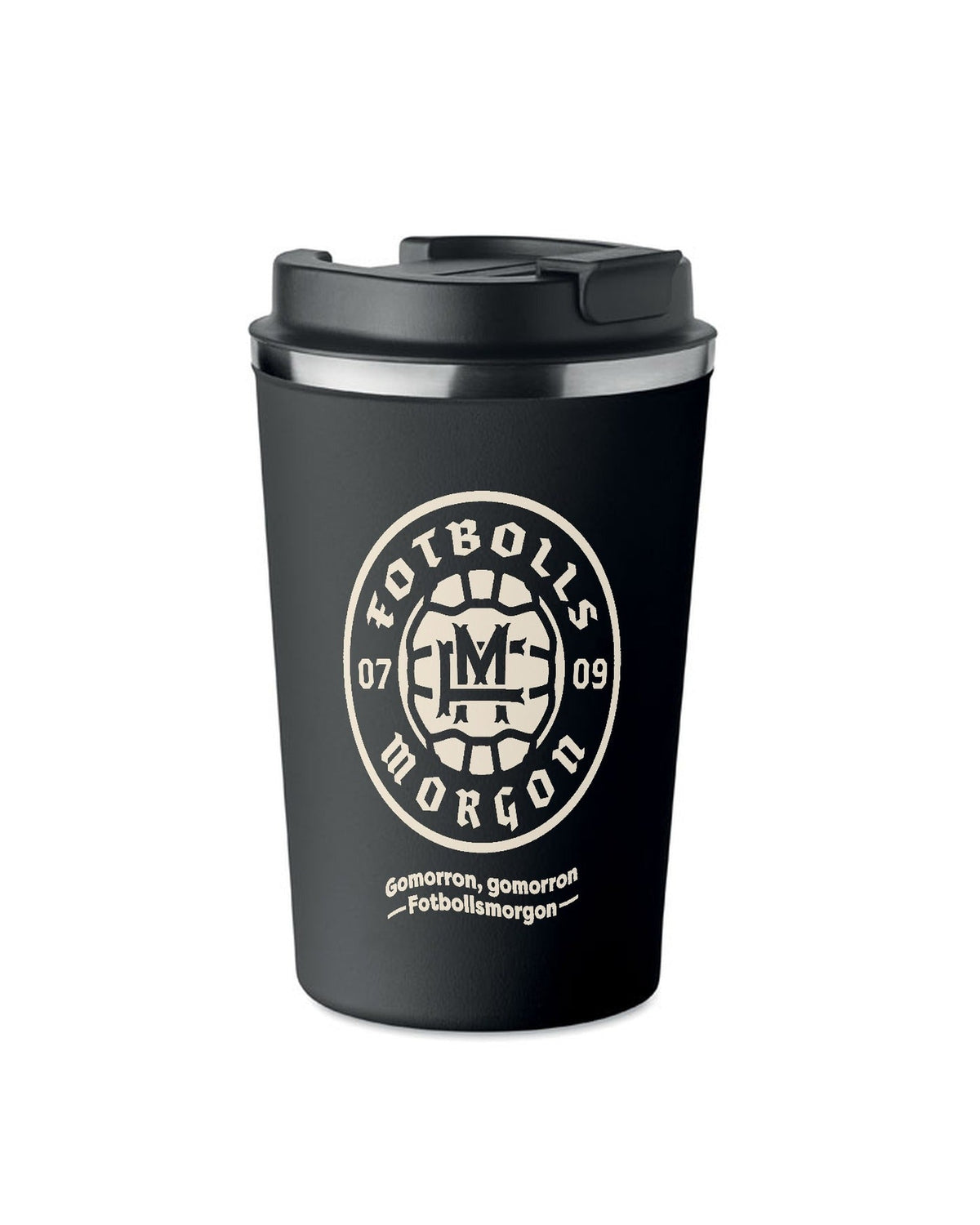 FM Take away-mugg - Black - Framsida